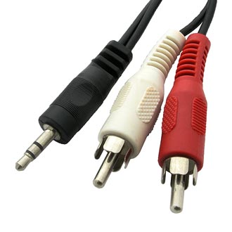 Аудио / видео шнуры 3.5mm Stereo M 2xRCA M 3m 