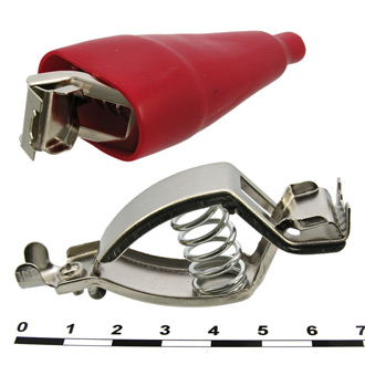 Зажимы, крокодилы 8-0049 red RUICHI