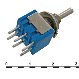 Микротумблеры MTS-223-A2  (on)-off-(on) 