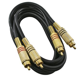 Аудио / видео шнуры 2RCAm-2RCAm G 1.5m D6.6mm чёрн 