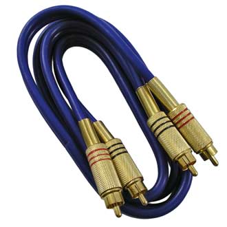 Аудио / видео шнуры 2RCAm-2RCAm G D6.6mm 1.5m син. 