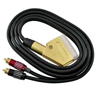 Аудио / видео шнуры SCART-2RCAm metal 1.5m 