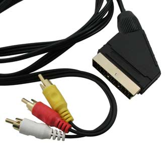 Аудио / видео шнуры SCART-3RCAm GOLD 1.5m 