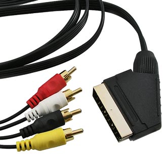 Аудио / видео шнуры SCART-4RCAm gold 1.5m 