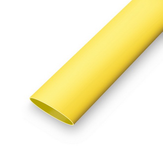 Термоусадка самозатухающая 2:1 ТУТ нг 3/1,5 мм, желтая RUICHI