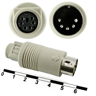 Переходные разъемы DIN6F-DIN5M 