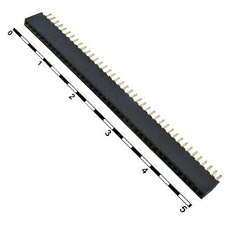 Штыри и гнезда для плат 1.27мм PBL-1x40 
