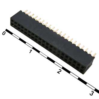 Штыри и гнезда для плат 1.27мм PBL-2x20 