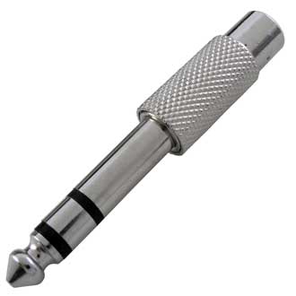 Переходные разъемы 7-0161 / 6.3 stereo-RCA гнездо 