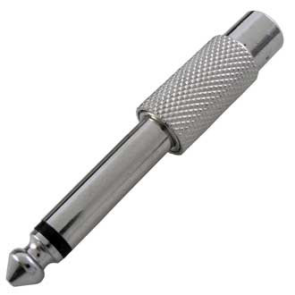 Переходные разъемы 7-0162 / 6.3 mono-RCA гнездо 