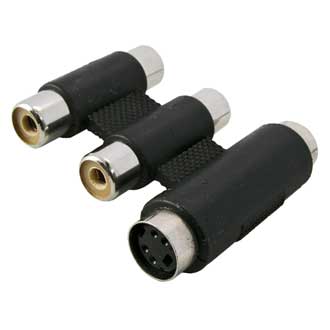 Переходные разъемы 7-0267 / 2RCA + S-VHS 