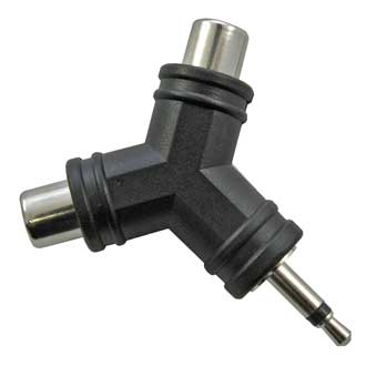 Переходные разъемы 7-0313/3.5 mono-2RCA  