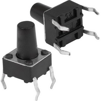 Тактовые кнопки KAN0611-0901B 6x6x12 RUICHI