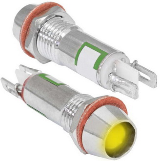 Светодиоды в корпусе L-614-Y 3v (6mm) RUICHI Светодиоды в корпусе L-614-Y 3v (6mm) RUICHI