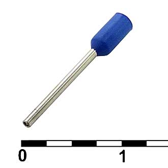 Наконечники на кабель DN00208 blue (0.75x8mm) RUICHI