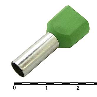Наконечники на кабель DTE06014 green (3.5x14mm)  