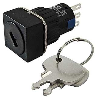 Ключ - выключатель Y6-11F/3 on-on 