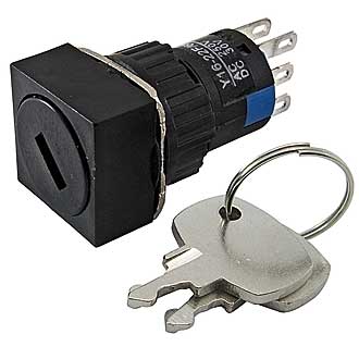 Ключ - выключатель Y6-22F/6 on-on 