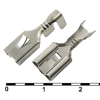 Клеммы ножевые неизолированные DJ623-E6.3A.B.C.D 