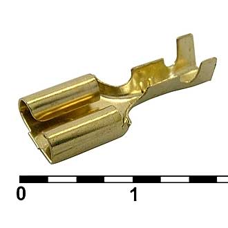 Клеммы ножевые неизолированные DJ626-6.3C RUICHI