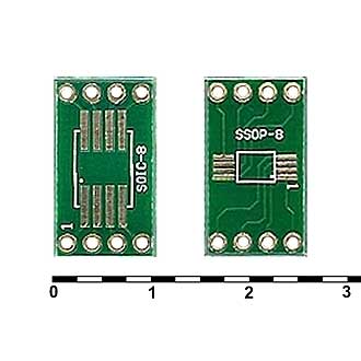 Панельки для микросхем Плата SOIC8 и SSOP8 RUICHI Панельки для микросхем Плата SOIC8 и SSOP8 RUICHI