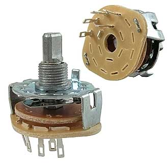 Галетные переключатели SR25-1-1-4   на провод 