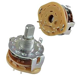 Галетные переключатели SR25-1-1-5   на плату 