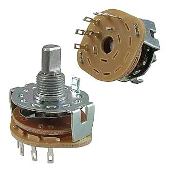 Галетные переключатели SR25-1-1-5 на провод RUICHI Галетные переключатели SR25-1-1-5 на провод RUICHI