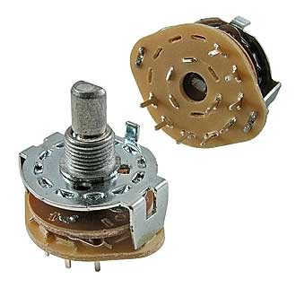Галетные переключатели SR25-1-1-8   на плату 