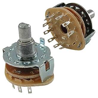 Галетные переключатели SR25-1-1-10  на провод 
