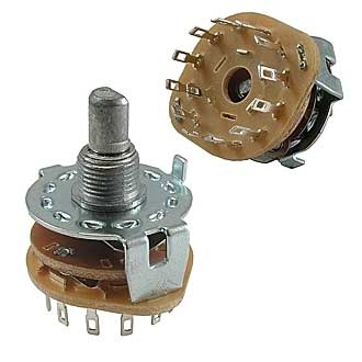 Галетные переключатели SR25-1-1-12 на провод RUICHI Галетные переключатели SR25-1-1-12 на провод RUICHI