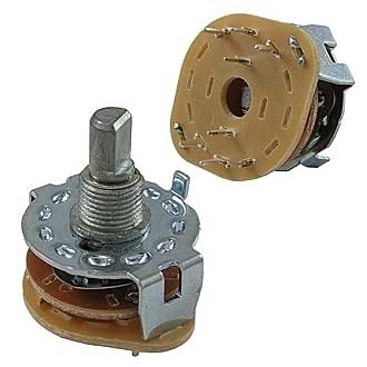 Галетные переключатели SR25-1-2-3   на плату 