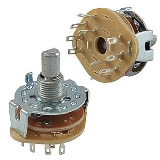 Галетные переключатели SR25-1-2-4   на провод 