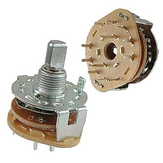 Галетные переключатели SR25-1-2-5   на плату 
