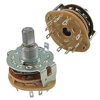 Галетные переключатели SR25-1-2-5   на провод 