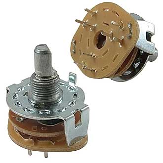 Галетные переключатели SR25-1-3-2 на плату RUICHI Галетные переключатели SR25-1-3-2 на плату RUICHI