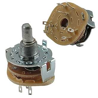 Галетные переключатели SR25-1-3-2 на провод RUICHI Галетные переключатели SR25-1-3-2 на провод RUICHI