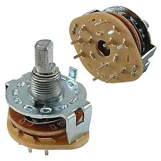Галетные переключатели SR25-1-3-3   на плату 