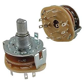 Галетные переключатели SR25-1-4-2   на провод 