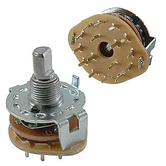 Галетные переключатели SR25-1-4-3   на плату 