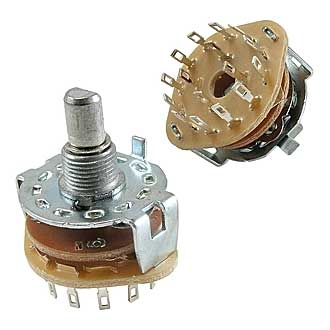 Галетные переключатели SR25-1-4-3   на провод 