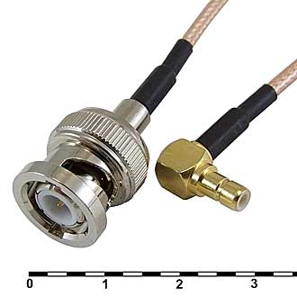 Высокочастотные разъемы BNC-J3Y/SMB-JW3-RG316-30 