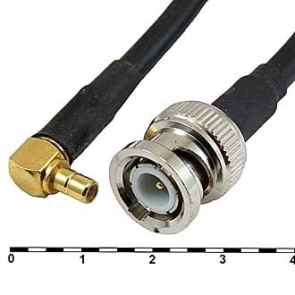 Высокочастотные разъемы BNC-J5Y/SMB-JW5-RG58-30 