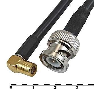 Высокочастотные разъемы BNC-J5Y/SMB-KW5-RG58-30 