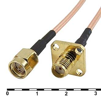 Высокочастотные разъемы SMA-J3/SMA-KF3-RG316-30 RUICHI