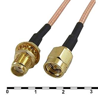 Высокочастотные разъемы SMA-P/SMA-J-RG316-30 RUICHI Высокочастотные разъемы SMA-P/SMA-J-RG316-30 RUICHI