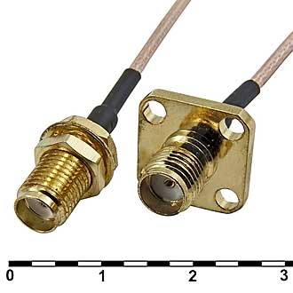 Высокочастотные разъемы SMA-KY2/SMA-KF2-RG178-30 