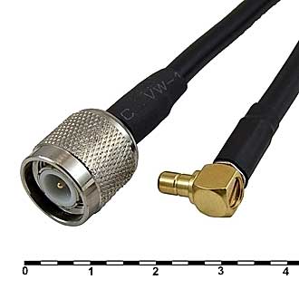 Высокочастотные разъемы TNC-J5Y/SMB-JW5-RG58-30 