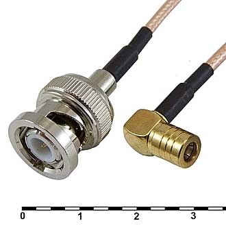 Высокочастотные разъемы BNC-J3Y/SMB-KW3-RG316-30 