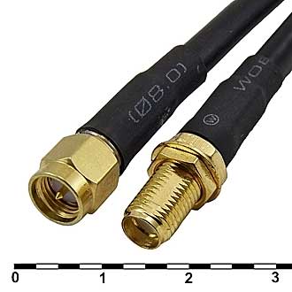 Высокочастотные разъемы SMA-J5/SMA-KY5-RG58-30 RUICHI